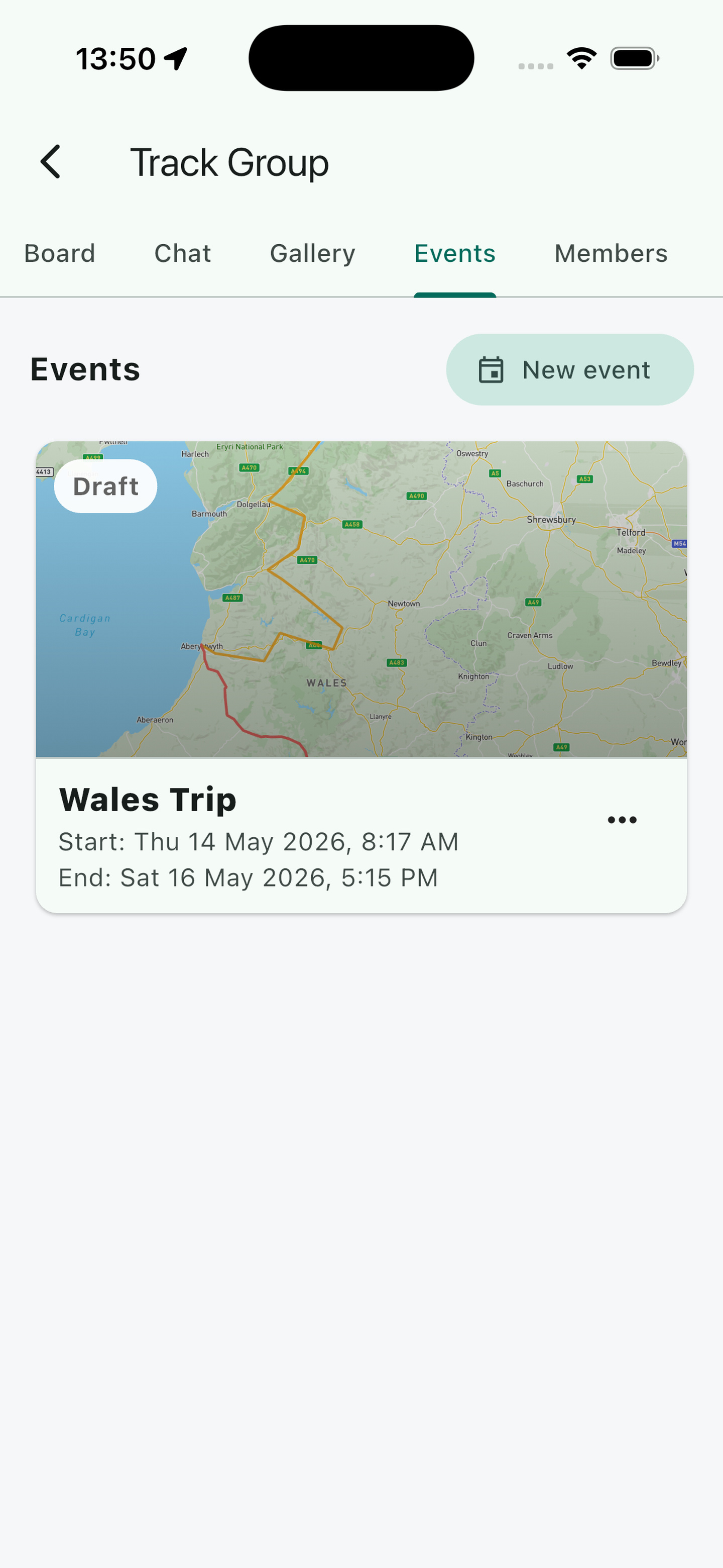 WayForge groups screenshot