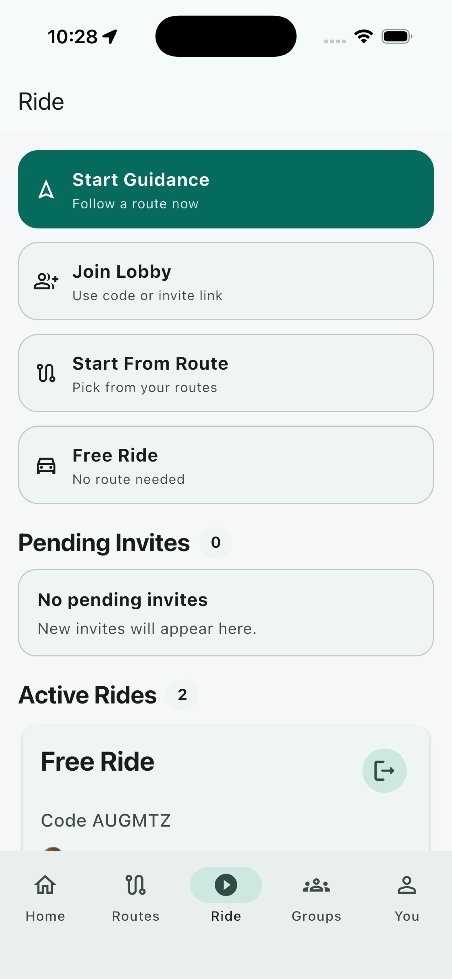 WayForge ride lobby screenshot