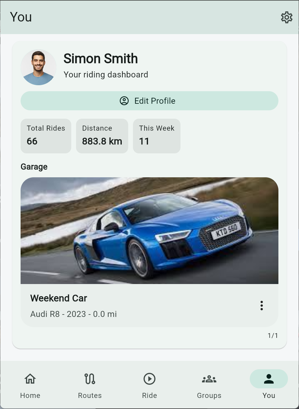 WayForge profile screenshot